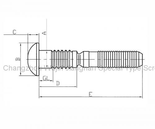 The Specification of Railway Machinery Lock Bolt